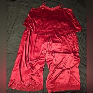 Satin pajamas